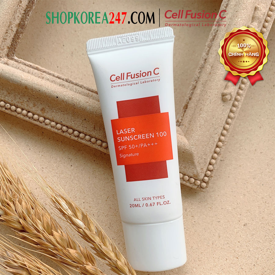 Kem chống nắng Cell Fusion C Laser Sunscreen 100 SPF 50+/PA+++ 20ml